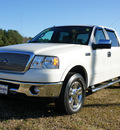 ford f 150 2008 white lariat flex fuel 8 cylinders 4 wheel drive automatic 27569