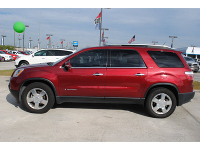 gmc acadia 2007 red suv slt gasoline 6 cylinders front wheel drive automatic 77090