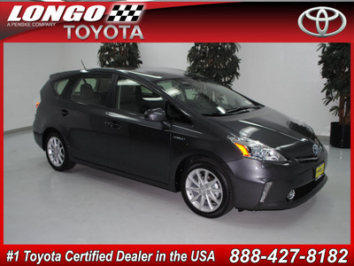 toyota prius v 2012 gray wagon five hybrid 4 cylinders front wheel drive cvt 91731