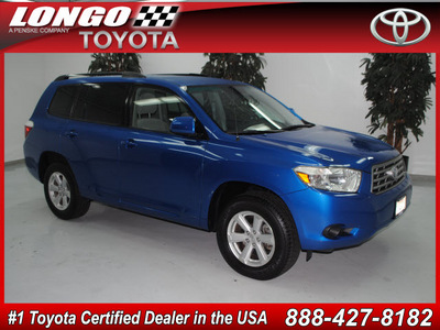 toyota highlander 2008 blue suv gasoline 6 cylinders front wheel drive automatic 91731