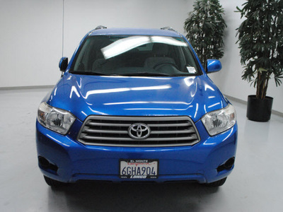 toyota highlander 2008 blue suv gasoline 6 cylinders front wheel drive automatic 91731