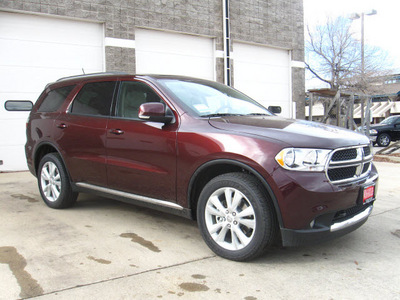dodge durango 2012 red suv crew gasoline 8 cylinders all whee drive automatic 80301