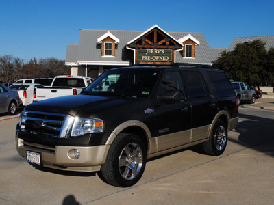 ford expedition 2008 brown suv king ranch gasoline 8 cylinders 2 wheel drive automatic with overdrive 76087