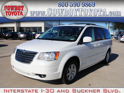 chrysler town and country 2010 white van touring gasoline 6 cylinders front wheel drive automatic 75228