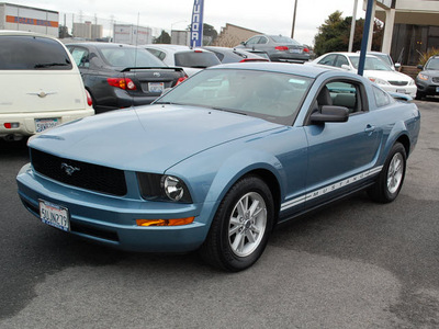 ford mustang 2006 lt  blue coupe v6 premium gasoline 6 cylinders rear wheel drive automatic 94010
