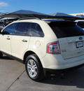ford edge 2008 white suv gasoline 6 cylinders front wheel drive automatic with overdrive 76087