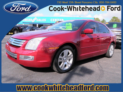 ford fusion 2008 red sedan i4 sel gasoline 4 cylinders front wheel drive automatic 32401
