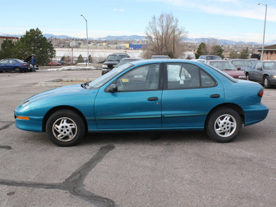 pontiac sunfire 1995 blue sedan se gasoline 4 cylinders front wheel drive automatic 80229