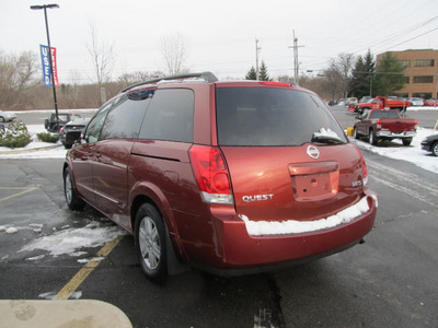 nissan quest 2004 red van gasoline 6 cylinders front wheel drive automatic 13502