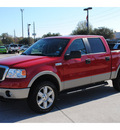 ford f 150 2008 red lariat flex fuel 8 cylinders 4 wheel drive automatic with overdrive 77090