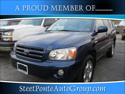 toyota highlander 2005 blue suv gasoline 6 cylinders all whee drive automatic 13350