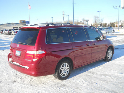 honda odyssey 2005 red van ex l gasoline 6 cylinders front wheel drive automatic with overdrive 55811