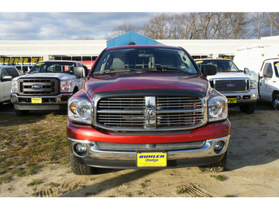 dodge ram pickup 1500 2008 inferno red big horn gasoline 8 cylinders 4 wheel drive automatic with overdrive 07724