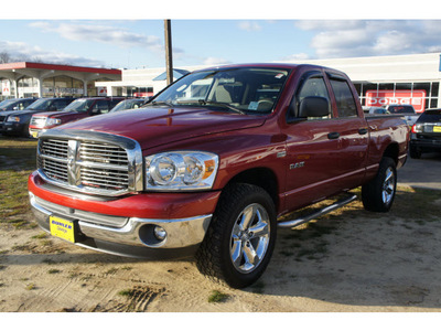 dodge ram pickup 1500 2008 inferno red big horn gasoline 8 cylinders 4 wheel drive automatic with overdrive 07724