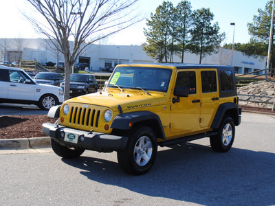 jeep wrangler unlimited 2008 yellow suv rubicon gasoline 6 cylinders 4 wheel drive automatic 27511