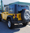 jeep wrangler unlimited 2008 yellow suv rubicon gasoline 6 cylinders 4 wheel drive automatic 27511