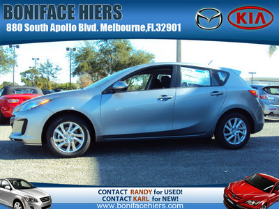 mazda mazda3 2012 silver hatchback 5 door touring gasoline 4 cylinders front wheel drive automatic 32901