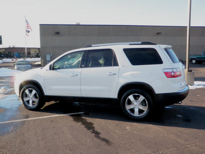 gmc acadia 2010 white suv slt awd dvd gasoline 6 cylinders all whee drive automatic 55124