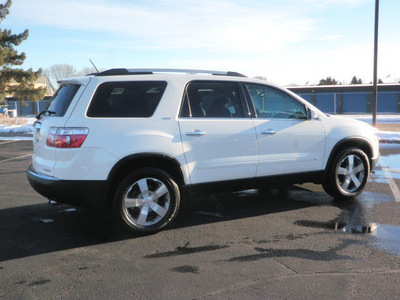 gmc acadia 2010 white suv slt awd dvd gasoline 6 cylinders all whee drive automatic 55124