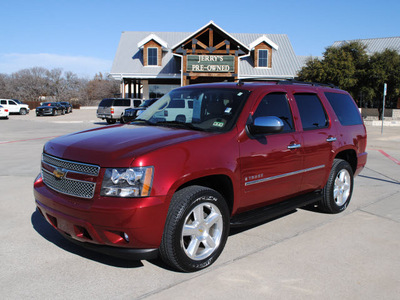 chevrolet tahoe 2009 maroon suv ltz gasoline 8 cylinders 2 wheel drive automatic 76087