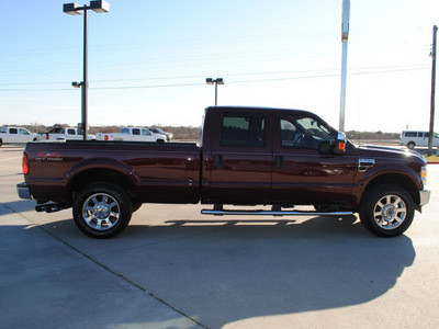 ford f 250 super duty 2008 maroon lariat diesel 8 cylinders 4 wheel drive automatic 76087