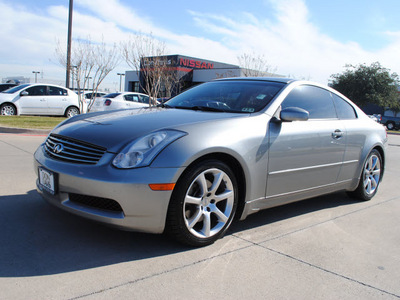 infiniti g35 2006 gray coupe gasoline 6 cylinders rear wheel drive automatic 76018
