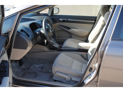 honda civic 2009 gray sedan ex gasoline 4 cylinders front wheel drive automatic 77065