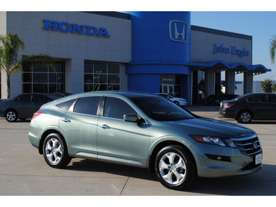 honda accord crosstour 2010 lt  green wagon ex l gasoline 6 cylinders front wheel drive automatic 77065