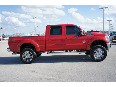 ford f 250 super duty 2011 red biodiesel 8 cylinders 4 wheel drive shiftable automatic 77388