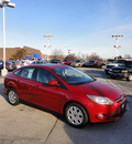 ford focus 2012 red sedan se gasoline 4 cylinders front wheel drive automatic with overdrive 60546