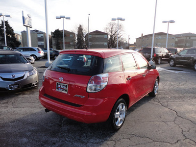 toyota matrix 2005 red hatchback gasoline 4 cylinders front wheel drive automatic with overdrive 60546