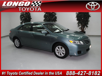 toyota camry 2011 aloe green metallic sedan le gasoline 4 cylinders front wheel drive automatic 91731