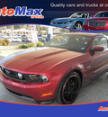 ford mustang 2011 red coupe gt premium gasoline 8 cylinders rear wheel drive automatic 34474