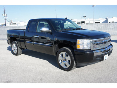 chevrolet silverado 1500 2009 black pickup truck lt flex fuel 8 cylinders 2 wheel drive automatic 77388