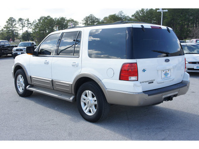 ford expedition 2003 white suv eddie bauer gasoline 8 cylinders sohc rear wheel drive automatic 77388
