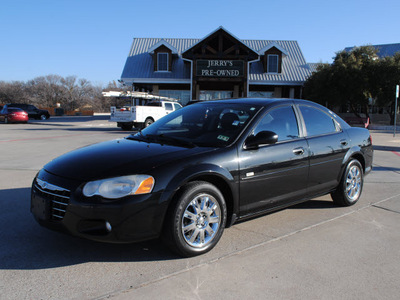 chrysler sebring 2006 black sedan gasoline 4 cylinders front wheel drive automatic 76087