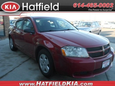 dodge avenger 2009 dk  red sedan gasoline 4 cylinders front wheel drive 4 speed automatic 43228