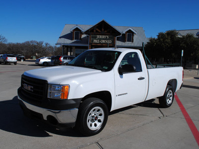 gmc sierra 1500 2008 white pickup truck work truck gasoline 6 cylinders 2 wheel drive automatic 76087