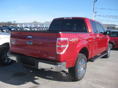 ford f 150 2011 dk  red lariat flex fuel 8 cylinders 4 wheel drive automatic 62863