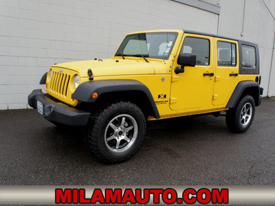 jeep wrangler unlimited 2008 yellow suv x gasoline 6 cylinders 4 wheel drive automatic with overdrive 98371