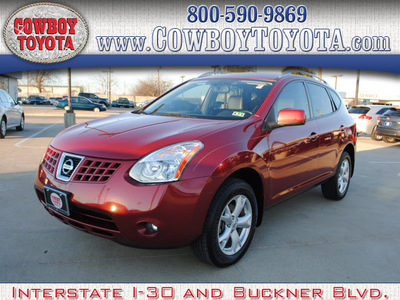 nissan rogue 2009 red suv sl gasoline 4 cylinders front wheel drive automatic 75228