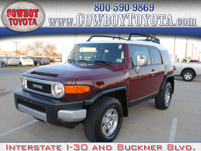 toyota fj cruiser 2009 dk  red suv 4x4 gasoline 6 cylinders 4 wheel drive automatic 75228