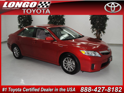 toyota camry hybrid 2010 red sedan hybrid 4 cylinders front wheel drive automatic 91731