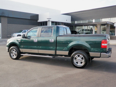 ford f 150 2007 green pickup truck supercrew xlt 4x4 flex fuel 8 cylinders 4 wheel drive automatic 55124