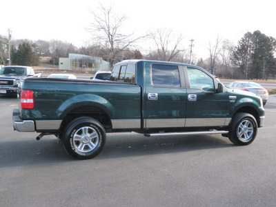 ford f 150 2007 green pickup truck supercrew xlt 4x4 flex fuel 8 cylinders 4 wheel drive automatic 55124