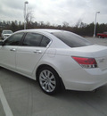 honda accord 2009 white sedan ex l v6 gasoline 6 cylinders front wheel drive automatic 75503