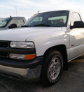 chevrolet silverado 1500 2002 white pickup truck gasoline 6 cylinders rear wheel drive automatic 60115