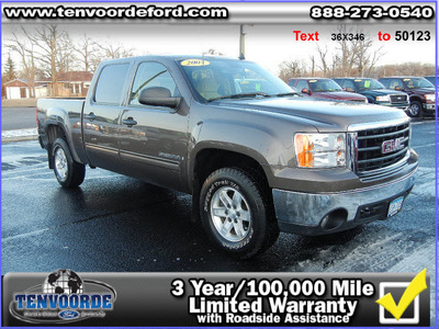 gmc sierra 1500 2007 bronze pickup truck cc sle 4x4 flex fuel 8 cylinders 4 wheel drive 4 speed automatic 56301