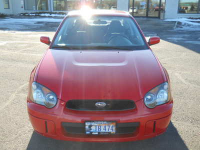 subaru impreza 2005 red sedan rs gasoline 4 cylinders all whee drive automatic 55811