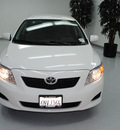 toyota corolla 2010 white sedan le gasoline 4 cylinders front wheel drive automatic 91731